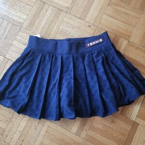Brand New With Tags Tory Burch Navy Jacquard Mini Skirt